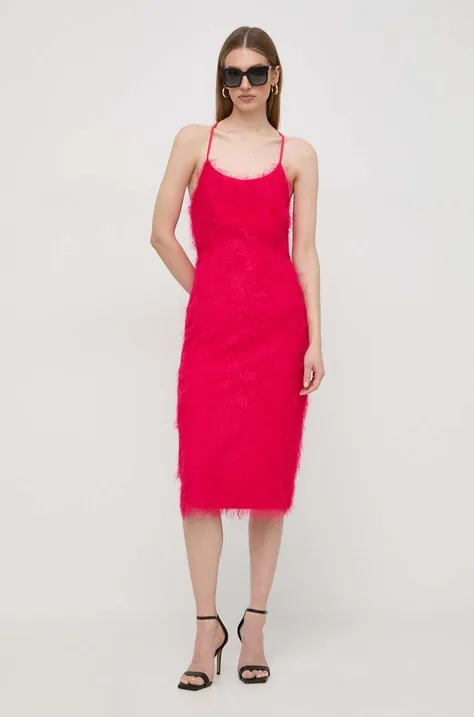 Сукня Twinset колір рожевий midi пряма