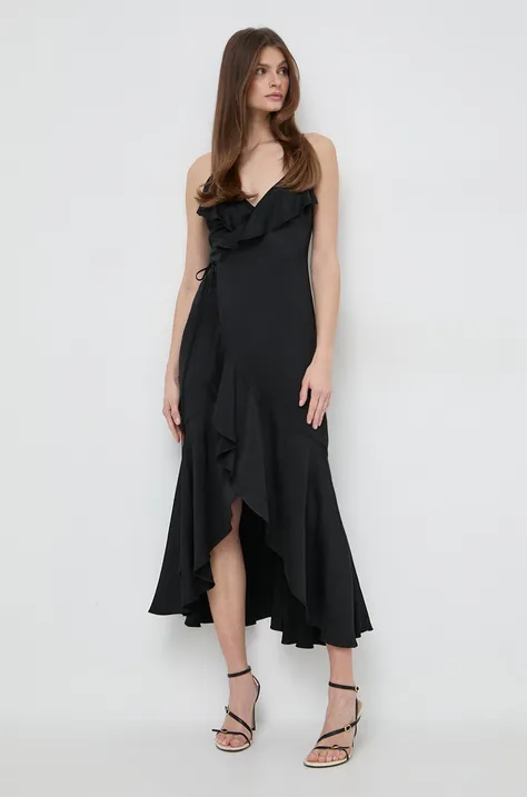 Платье Twinset цвет чёрный midi расклешённая