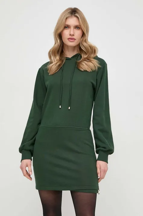 Patrizia Pepe rochie culoarea verde, mini, oversize