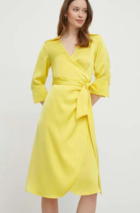 Joop! sukienka kolor żółty mini prosta