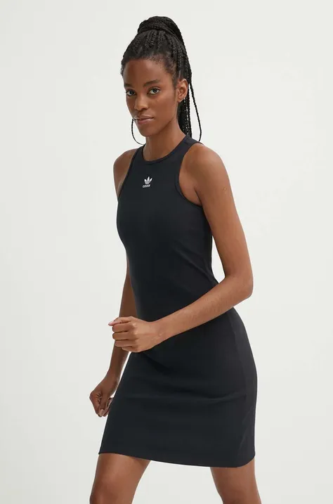 Φόρεμα adidas Originals χρώμα: μαύρο, IT9881