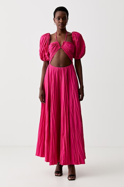 Šaty Luisa Spagnoli RUNWAY COLLECTION růžová barva, maxi, 541115