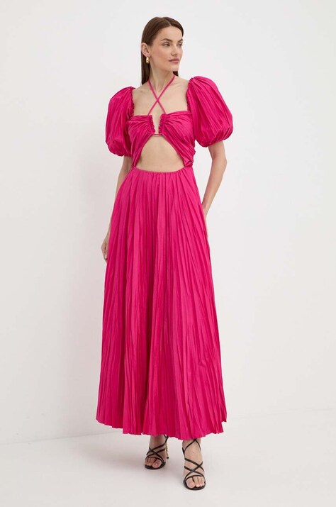 Šaty Luisa Spagnoli RUNWAY COLLECTION růžová barva, maxi, 541115