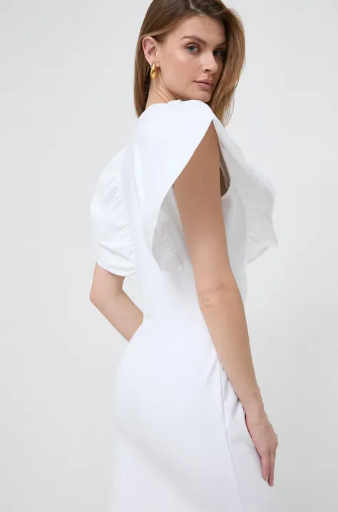 Φόρεμα Karl Lagerfeld χρώμα: άσπρο