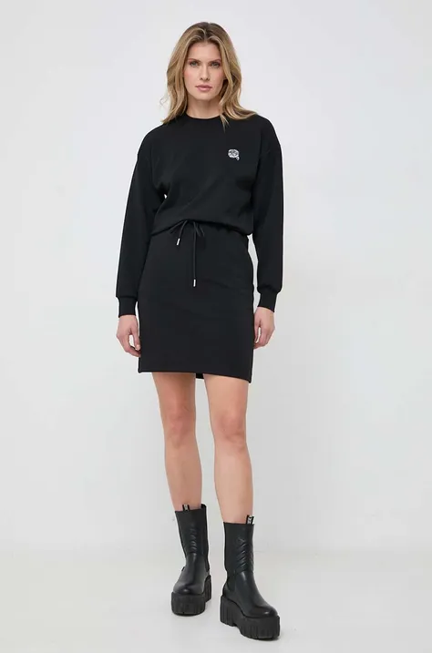 Haljina Karl Lagerfeld boja: crna, mini, ravna