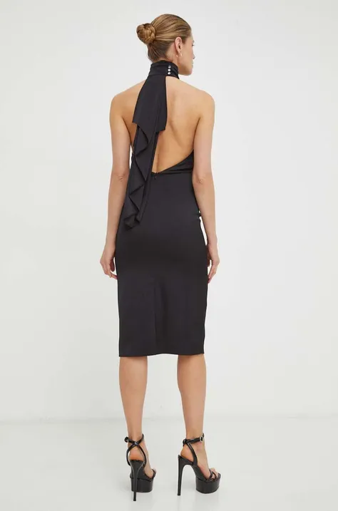 Сукня Karl Lagerfeld колір чорний midi облягаюча
