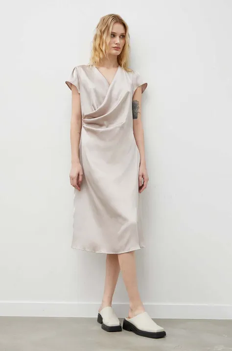 Сукня Bruuns Bazaar колір бежевий mini пряма