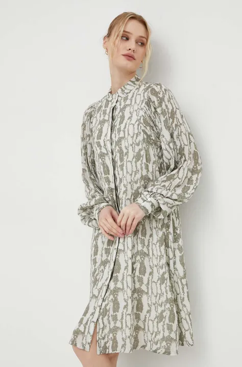 Сукня Bruuns Bazaar колір бежевий mini oversize