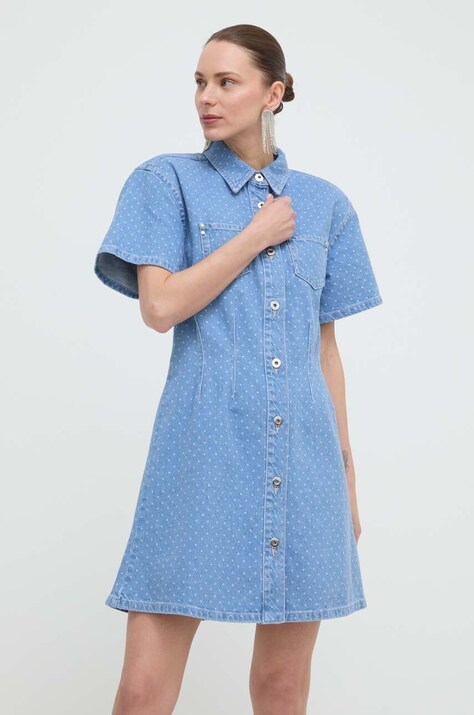 Custommade rochie din denim mini, dreaptă