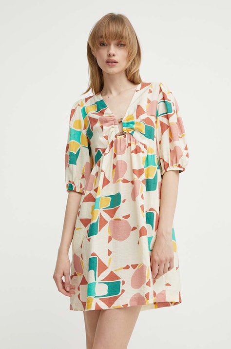 BA&SH rochie ARANCIA culoarea bej, mini, oversize, 1E24ARAN