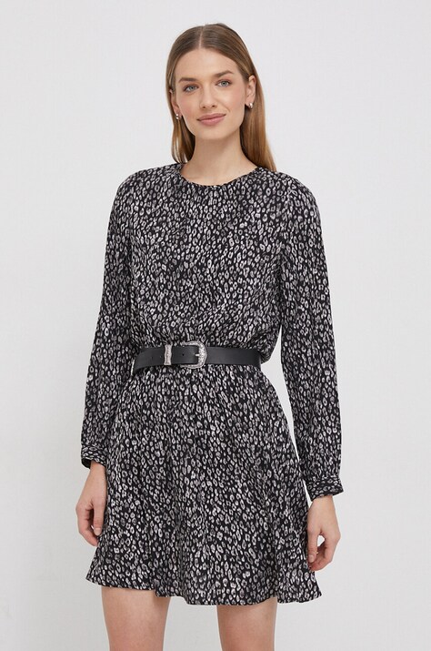 Pepe Jeans rochie AZALEA culoarea negru, mini, evazată