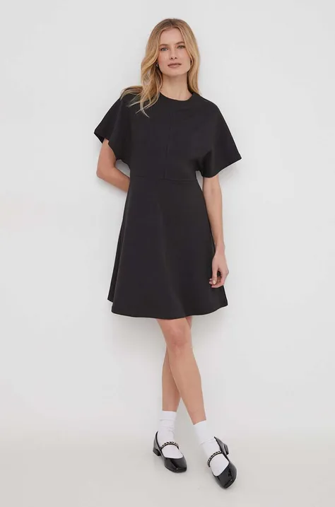 Tommy Hilfiger rochie culoarea negru, mini, evazați WW0WW41271