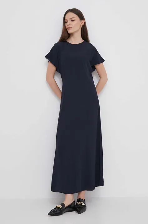 Φόρεμα Tommy Hilfiger χρώμα: ναυτικό μπλε