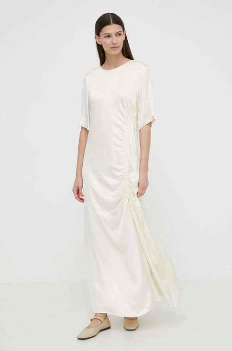 Šaty Herskind Sabastian béžová barva, maxi, oversize, 5148370