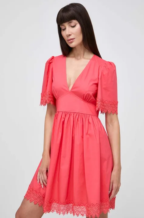 Сукня Twinset колір рожевий midi розкльошена