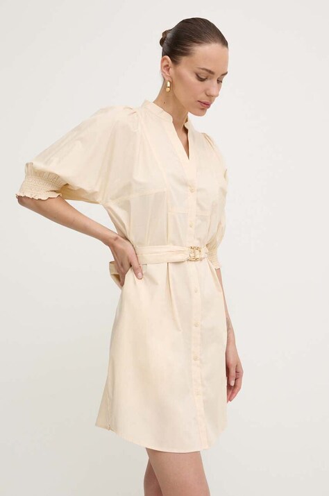 Twinset rochie culoarea bej, mini, oversize