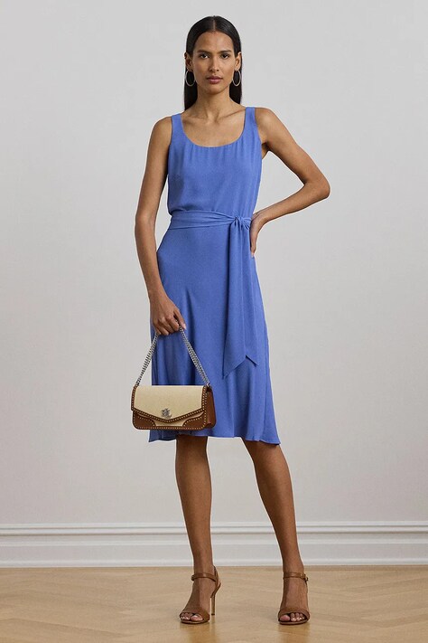 Φόρεμα Lauren Ralph Lauren χρώμα: μπλε, 250909378