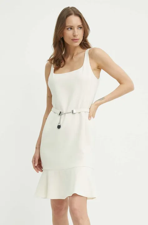 Сукня Lauren Ralph Lauren колір бежевий mini пряма 250933462
