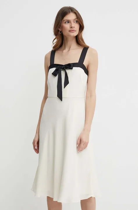 Платье Lauren Ralph Lauren цвет бежевый mini прямое 250933467
