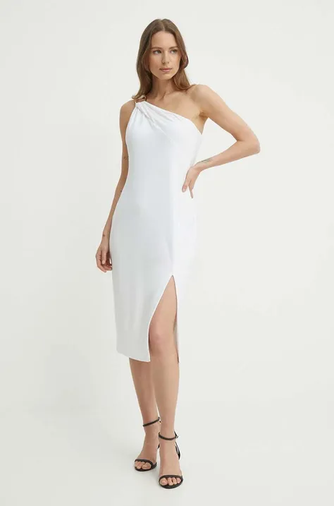 Lauren Ralph Lauren rochie culoarea alb, mini, mulata, 253939495