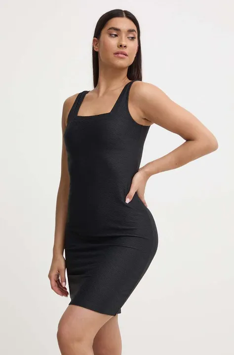 Obleka za na plažo Emporio Armani Underwear črna barva, 262614 4R307