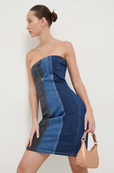 Джинсова сукня Moschino Jeans mini облягаюча
