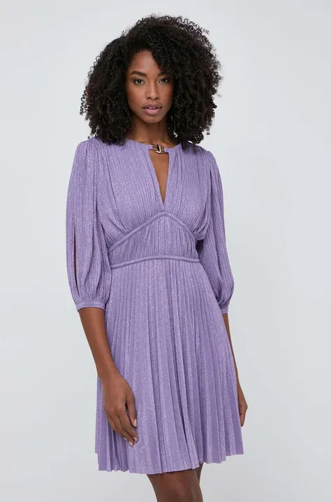 Liu Jo rochie culoarea violet, mini, evazati