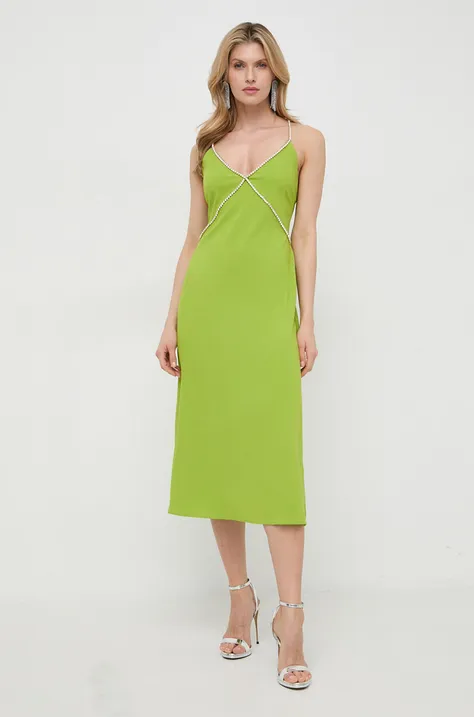 Haljina Liu Jo boja: zelena, midi, širi se prema dolje