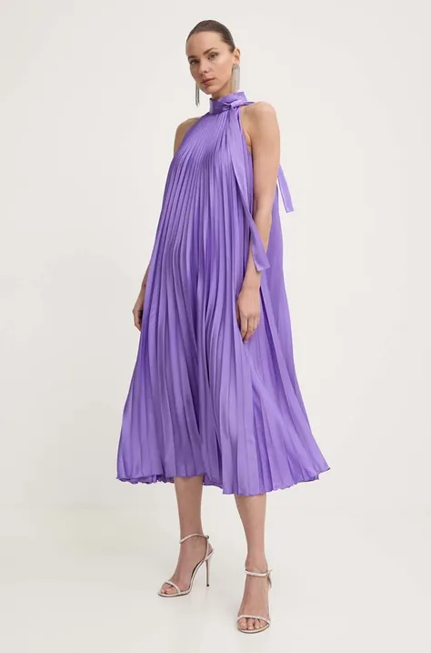 Šaty Liu Jo fialová farba, midi, áčkový strih