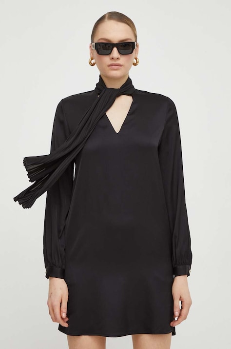 Liu Jo rochie culoarea negru, mini, dreaptă