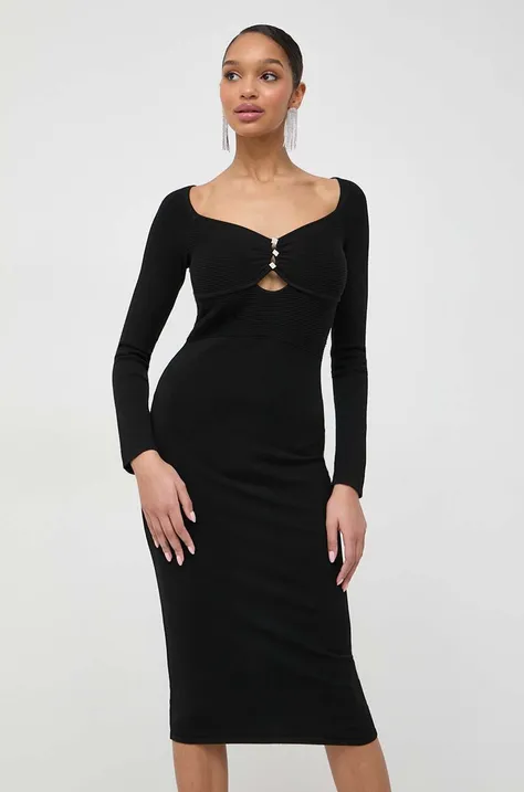 Сукня Liu Jo колір чорний midi облягаюча