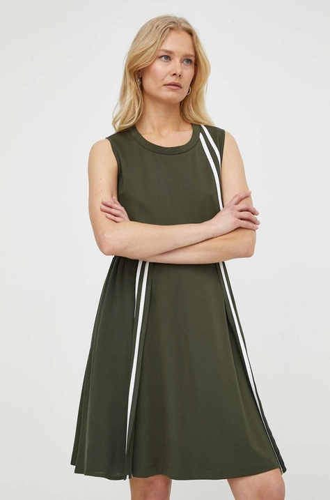 Liu Jo rochie culoarea verde, mini, evazati