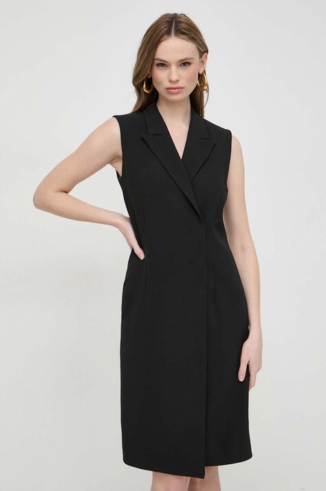BOSS rochie culoarea negru, mini, dreaptă 50515633