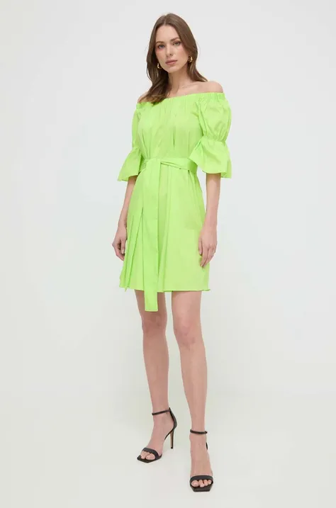 Платье Liu Jo цвет зелёный mini расклешённая