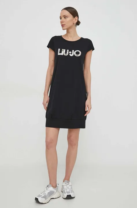 Сукня Liu Jo колір чорний mini пряма