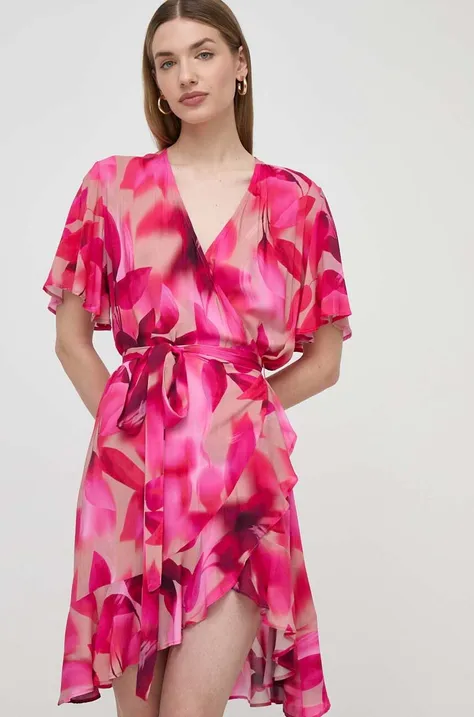 Šaty Liu Jo ružová farba, mini, áčkový strih