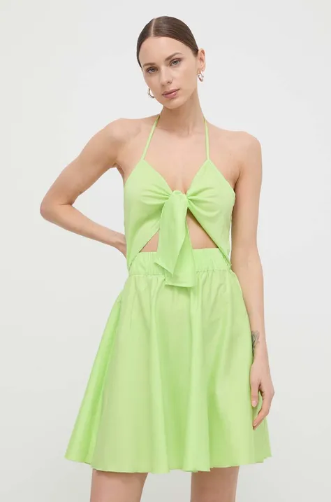 Платье Liu Jo цвет зелёный mini расклешённая