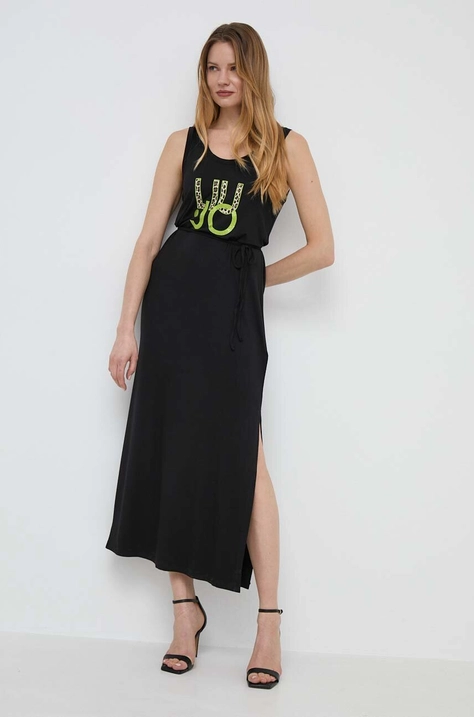 Платье Liu Jo цвет чёрный maxi oversize