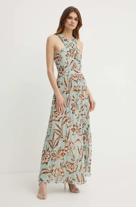 Платье Liu Jo цвет бирюзовый maxi расклешённая
