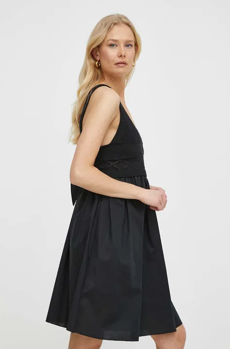 Сукня Liu Jo колір чорний mini розкльошена