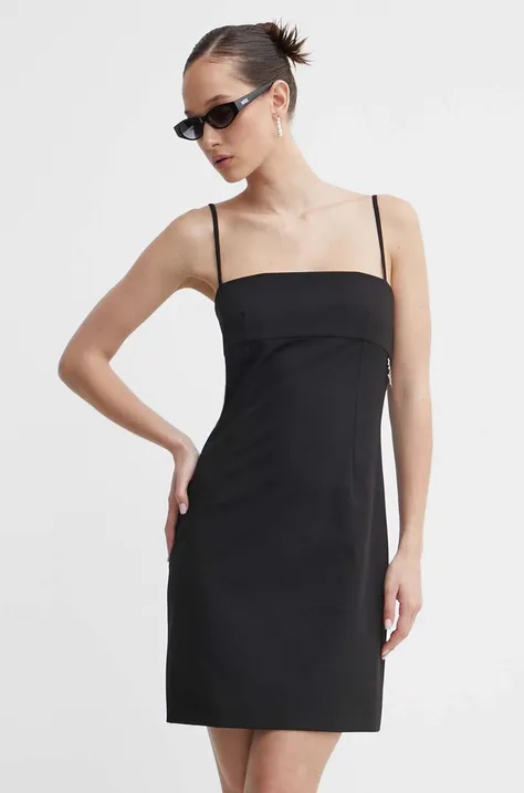 Сукня HUGO колір чорний mini облягаюча 50510442