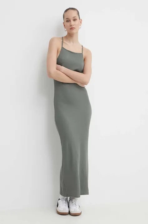 Сукня Roxy колір зелений maxi облягаюча ERJKD03468