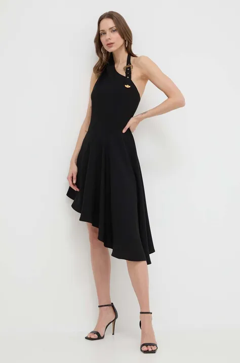 Versace Jeans Couture sukienka kolor czarny mini rozkloszowana
