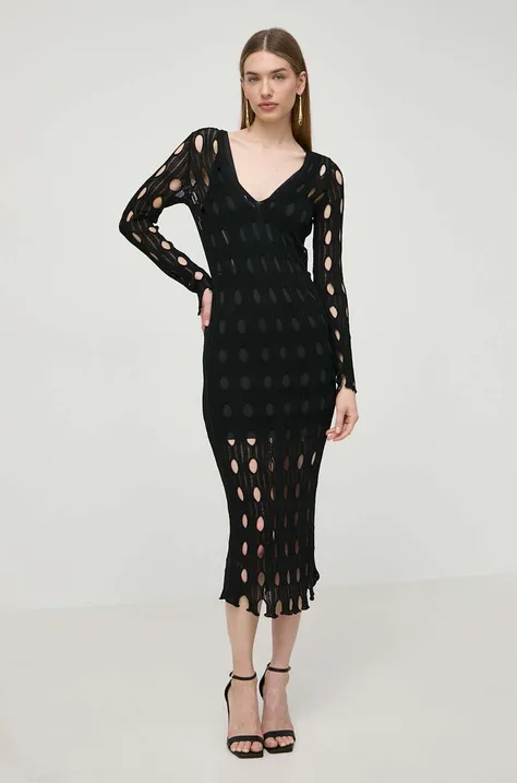 Платье Pinko цвет чёрный maxi облегающее 103470 A1UN