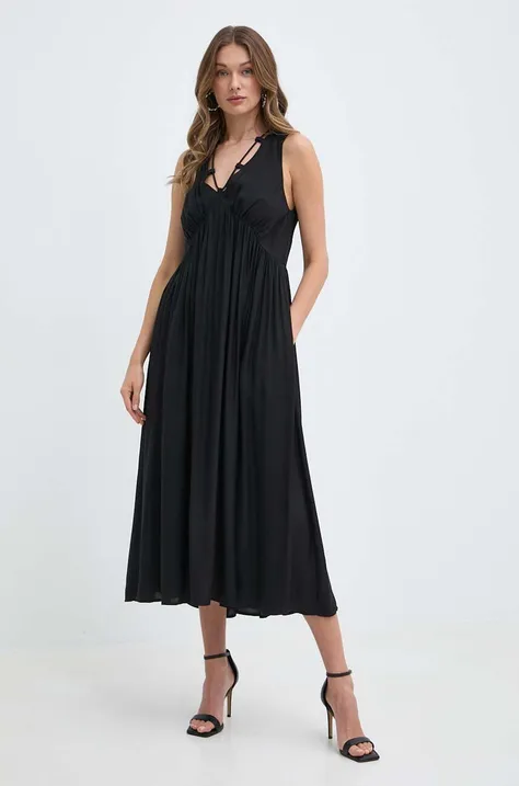 Платье Pinko цвет чёрный midi расклешённое 103562 A1WU