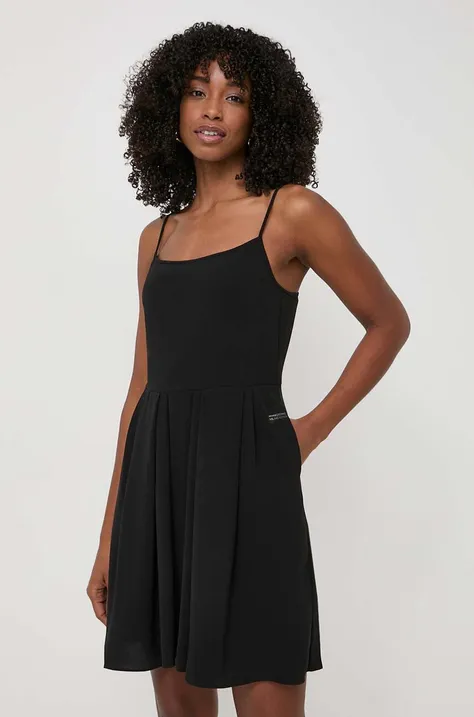 Платье Armani Exchange цвет чёрный mini расклешённое 3DYA31 YN1QZ
