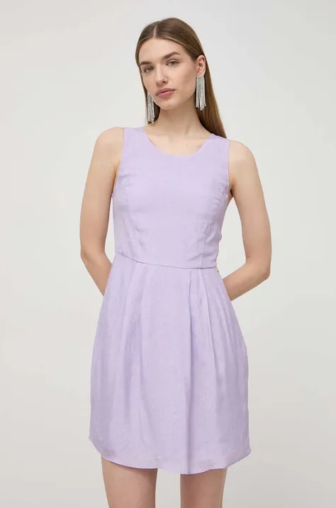 Сукня Armani Exchange колір фіолетовий mini облягаюча 3DYA66 YN9RZ