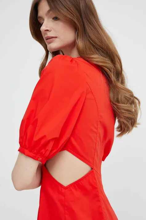 Twinset sukienka kolor czerwony mini rozkloszowana