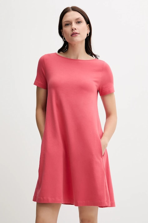 United Colors of Benetton rochie culoarea verde, mini, drept, 3Z1RDV01E