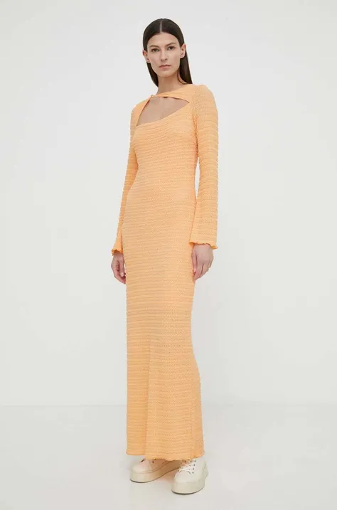 Платье Résumé AriaRS Dress цвет оранжевый maxi облегающее 20481120